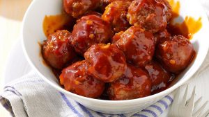 Jam Glazed Meatballs