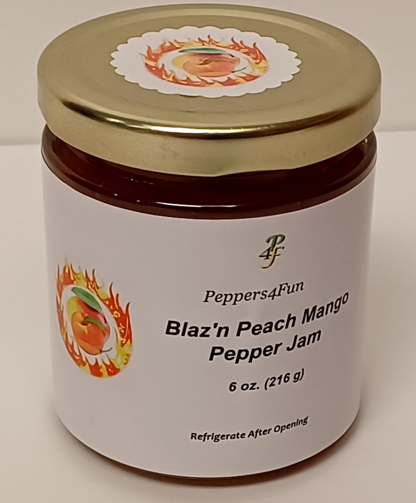Blaz'n Peach Mango Pepper Jam