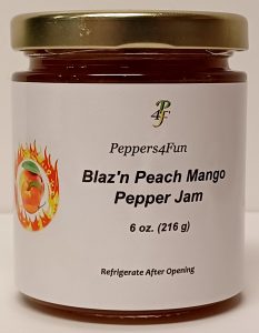 Blaz'n Peach Mango Pepper Jam