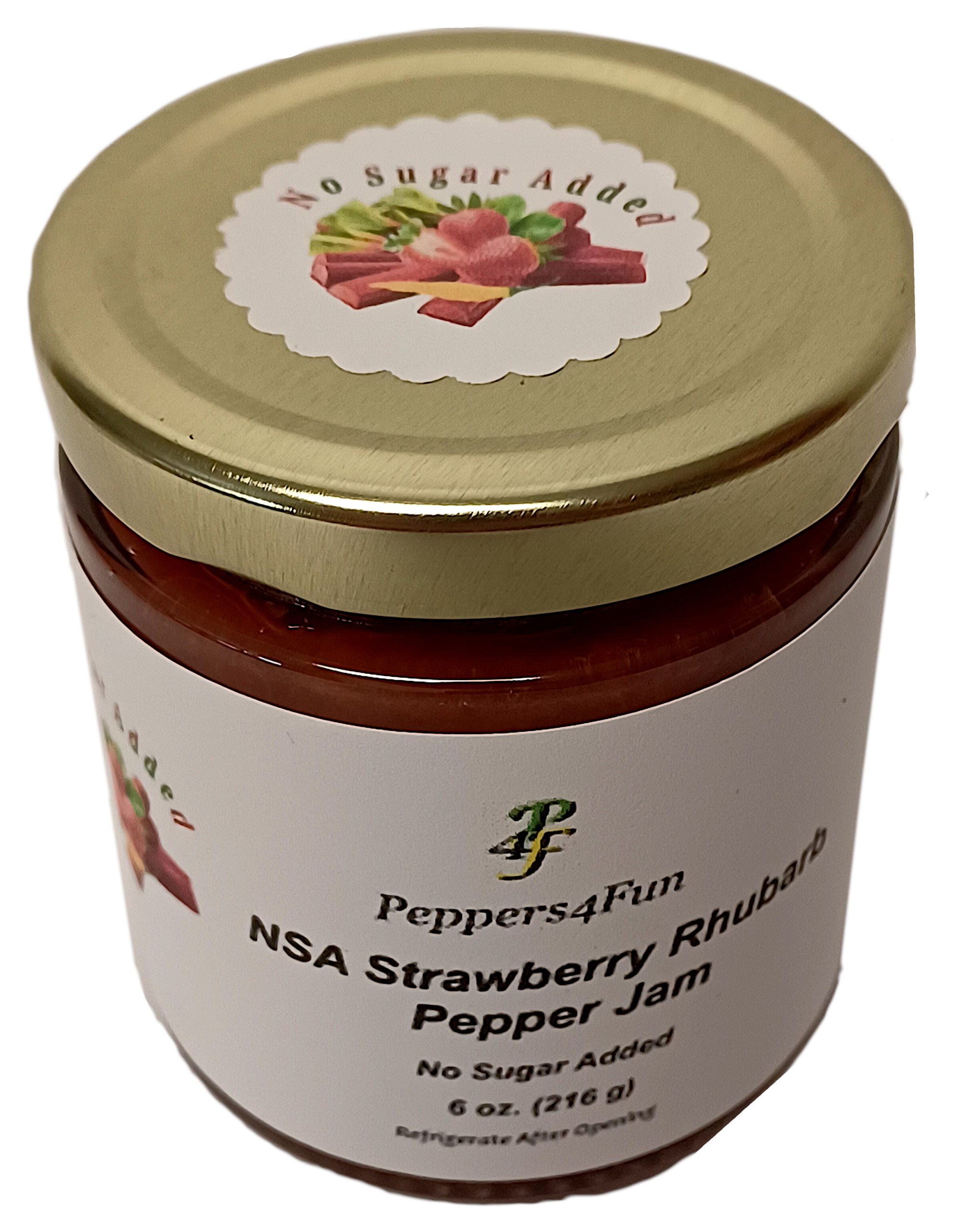 NSA Strawberry Rhubarb Pepper Jam